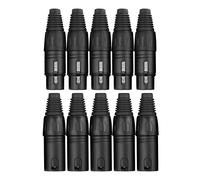 Pronomic XFXMPLUG Black XLR Female/Male - 2 x 5 - Pack