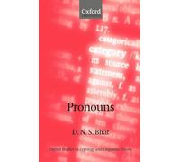Pronouns (Oxford Studies in Typology and Linguistic Theory)