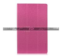 ProntoTec Nepro 10D 10.1 inch Tablet Case - Natural Silk Pattern PU Leather Cover Stand Case Cover(Pink)