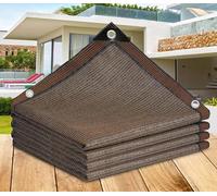 -Proof Brown Shade Sail Canopy 2x6m - Outdoor Awning for Pergola Waterproof Sun Shade Solution with Grommets Heat-Resistant Patio Cover.