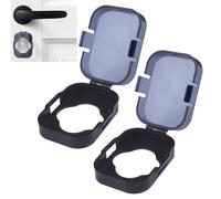 Proof Door Knob Cover Door Knob Child Proof | Reusable Locks Handle Guards 2 Pieces for Cabinet Safety Keyhole Toilet Apartment Kids Drawers Refrigerator Cupboard