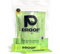 Proof Hydration Daily Electrolyte Supplement with Essential Vitamins | 0g Sugar, 0 Calories, No Artificial Sweeteners, Vegan | Hydration Powder Sachets | Made in The UK (10 Servings, Lemon & Lime)