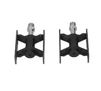 Proof Lightweight Aluminum Alloy Carbon Fiber Bike Pedals Prevent Slip for Folding Mountain Bikes 1 Pair (Black)