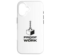 Proof Of Work Bitcoin Crypto Mining Blockchain Hashpower Case for iPhone 16