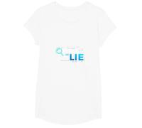 Proof Or Lie Data Geek Humor Binary Code Fact Check T-Shirt, Girls, White, Small