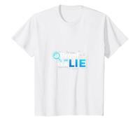 Proof Or Lie Data Geek Humor Binary Code Fact Check T-Shirt, Kids, White, 8 Years