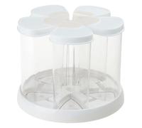 Proof Rotating Rice Bucket Multiple Section Storage Clear Kitchen Grains Container Food Grade Materials Space Saving Grains Dispenser for Small Kitchens