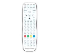 ProofVision Bathroom Television Spare Remote Control | White | Plastic | 55mm x 180mm x 10mm