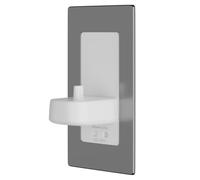 Proofvision In-Wall Electric Toothbrush Charger and Shaver Combo | Polished Steel | 89mm x 162mm x 94mm