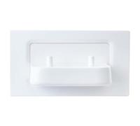 in-Wall Twin Electronic Toothbrush Charger by ProofVision Compatible with Oralraun Electric Toothbrushes. Fascia Plate in a 3 Colour Choices (Charger)