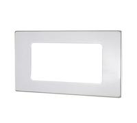 in-Wall Electronic Toothbrush Charger Accessory by ProofVision Compatible with Oral B/Braun Electric Toothbrushes. Fascia Plate in a 3 Colour Choices (Brushed Steel)