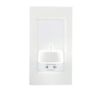 Proofvision PV12P In Wall Electric Toothbrush Charger with Shaver Socket White Compatible with all Oral-B & Braun Toothbrushes