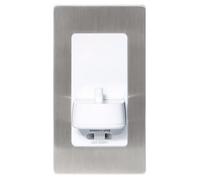 Proofvision Pv12P Tbcharge In-Wall Electric Toothbrush Charger & Shaver Socket Brushed