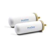 ProOne G-Series 7-Inch Gravity Filter Replacement 2-Pack - Universally Compatible with Gravity Water Filtration Systems - NSF/ANSI Certified to Reduce Lead, Microplastics, & Total PFAS (2-Pack)