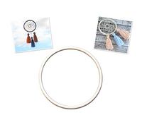 Proops 1x Large Round 20cm White Dreamcatcher Dream Catcher Craft Hoop Ring, Macrame, Make your own (S7804). Free UK Postage.
