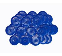 Proops 25mm Dia Blue Penny Washers, Survey Markers, High Impact HDPE Plastic Disc Washers, Bevelled Edges (S7840). Free UK Postage (50)