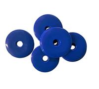 Proops 40mm Dia Blue Survey/Road Markers, High Impact HDPE Plastic Disc Washers, Bevelled Edges (S7839). Free UK Postage (10)