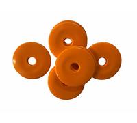 Proops 40mm Dia Orange Survey/Road Markers, High Impact HDPE Plastic Disc Washers, Bevelled Edges (S7839). Free UK Postage (10)