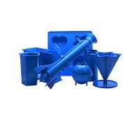 Proops Candle Mould Set x 8, Shape Tray, Pillar, Star, Pentagon, Pyramid, Rectangular, Rocket, Sphere (S7613). Free UK Postage