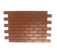 Proops Dolls House Wall Panels, Brick Effect, Interlinking, Pack of 6, 1/12th Scale. (A1012B) Free UK Postage (Terracotta)
