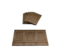 Proops Dolls House Wall Panels, Oak, Raised Fielded, Pack of 10, 1/12th Scale (A1003) Free UK Postage