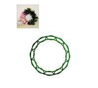 Proops Flat 12" Plastic Green Make Your own Wreath Hanging Decoration Frame, Christmas, Seasonal Door Wreath (S7807). Free UK Postage (2)