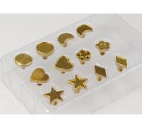 Proops Leather Woodburning Pyrography 12 Piece Shape Stamps (M619). Free UK Postage