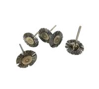 Proops Pack of 5 Flat Wheel Brushes, Steel Wire, 2.9mm Shank, 20mm Dia (X1303) Free UK Postage