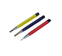 Proops Set x 3 Brass, Steel & Fiberglass Scratch Brush Pens. (M0098) Free UK Postage