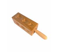 Proops Wooden Dapping Block, 4 in 1, Heart, Oval, Round, Pear/Egg Shapes. (J1324) Free UK Postage