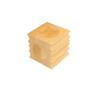 Proops Wooden Doming Dapping Block with Channel, Groove, 2.75" Square (J1354). Free UK Postage