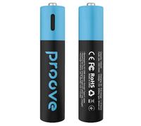 Proove Compact Energy, USB-C 1.5V Lithium Cell - Black, 2 Pack AAA