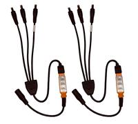 Prop and Scenery Lights Flame Flicker Led Lighting Controller Three Outputs for Special Effects Fire Props Escape Rooms Fake Fireplaces 12 Volts DC 2 pack