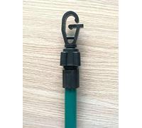 Prop Butterfly or Twist lock Metal Garden Washing Line Metal Galvanised Outdoor Indoor Airer Rope String Cloths Laundry Support pole Extendable from 1.5 to 2.4m Telescopic strong (1pk Twist Lock)