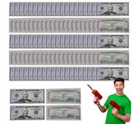 Prop Money Dollars 100 Pack - Fake Money Bills | Collectible Dollar Bills | Realistic Retro-Style Banknotes Spray Guns, Pretend Play Toys, Bar Party Props, Movie Shoots