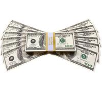 PROP MONEY DOLLARS | UK COMPANY | 100 FULL PRINT OLD STYLE $100 DOLLAR BILLS | $10,000 Stack | For Movies, Advertising, Play, Party, Supreme Gun, Fancy Dress, Casino Games, Pretend Play