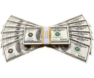 PROP MONEY DOLLARS | UK COMPANY | 100 FULL PRINT OLD STYLE $100 DOLLAR BILLS | $10,000 Stack | For Movies, Advertising, Play, Party, Supreme Gun, Fancy Dress, Casino Games, Pretend Play
