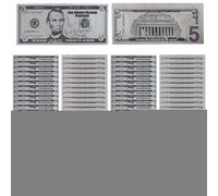 Prop Money Set - Imitation Currency Display Notes | Vintage Printed Practice Cash Sheets, Lightweight Reusable Learning Tool, Role Play Teaching Supply For Kids Adults