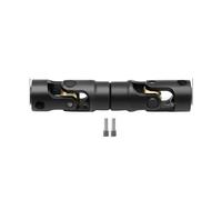 Prop Shaft Driveshaft Assembly For 1/10 RC Car Crawler For Axial SCX10 For Gladiator YK4082 TRX4 TF2 D110 Metal Internal Spline Drive Shaft Universal Joint Driveshaft Propshaft(Black-L55MM)