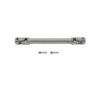 Prop Shaft Driveshaft Assembly Metal Internal Spline Drive Shaft Universal Joint Driveshaft For 1/10 RC Crawler TRX4 SCX10 For Gladiator TF2 D90 YK4082 104311 Propshaft(Silver 119-159mm)