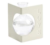 Propagated Plant Holders Love Right Angle Small Glass Vase White