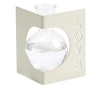 Propagated Plant Holders Love Right Angle Small Glass Vase White