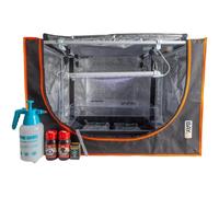 Propagation Tent Kit with Omega 9W Clone LED Twin Pack Budget BAY6 Miniprop LED - Complete Starter Setup for Cuttings, Seedlings & Early Veg | Includes Tent, Propagator, Nutrients & Accessories