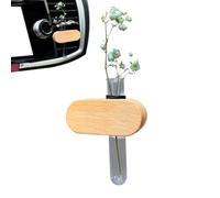 Propagation Vase for Car,Vent Reusable Car Air Freshener - Hydroponic Planter Scent Wood Decorations Aromatherapy Diffuser Aesthetic for Home Van Automotive Women Auto Interior RV