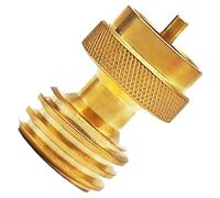 Propane Adapter Adaptation, Brass Refill Connection, 1 lb Propane Connection, Compact Tank Conversion Adapter, Portable Gas Line Plug, Cylinder Refill Adjustment for Grill Grill, Heating, Camping