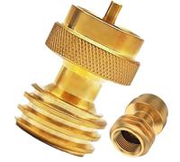 Propane Bottle Adapter, Propane Tank Adapter | 1lb Brass Propane Adapter Refill Propane Converter - Portable Adapter Fitting with Connector