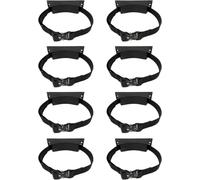 Propane Bottle Holders/Oxygen Tank Holder Rack with Securing Strap, Medical Cylinder Carrier for Lab(Schwarz,8 Pack)