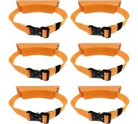Propane Bottle Holders/Oxygen Tank Holder Rack with Securing Strap, Medical Cylinder Carrier for Lab(Orange,6 Pack)