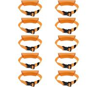 Propane Bottle Holders/Oxygen Tank Holder Rack with Securing Strap, Medical Cylinder Carrier for Lab(Orange,10 Pack)