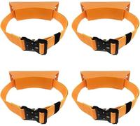 Propane Bottle Holders/Oxygen Tank Holder Rack with Securing Strap, Medical Cylinder Carrier for Lab(Orange,4 Pack)